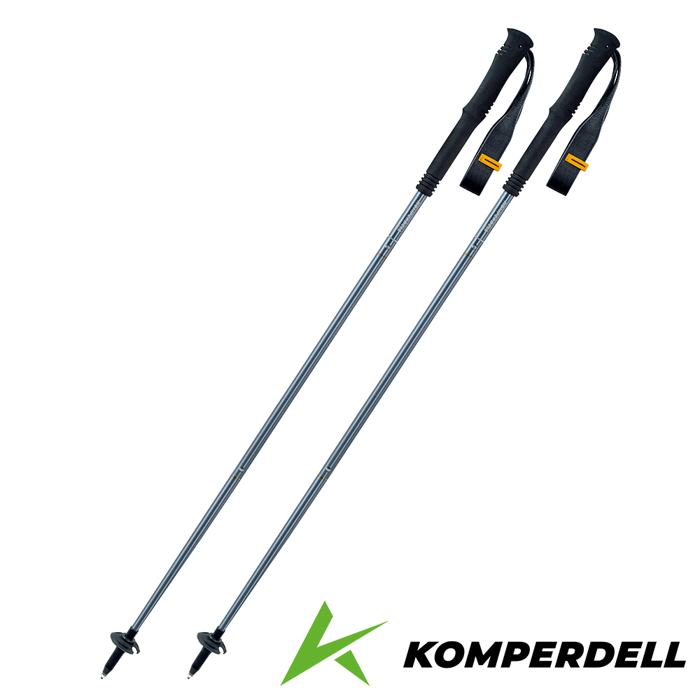 【Komperdell 奧地利】航太鋁合金快折登山杖(194237310-S銀/健行登山/快折/單支入)