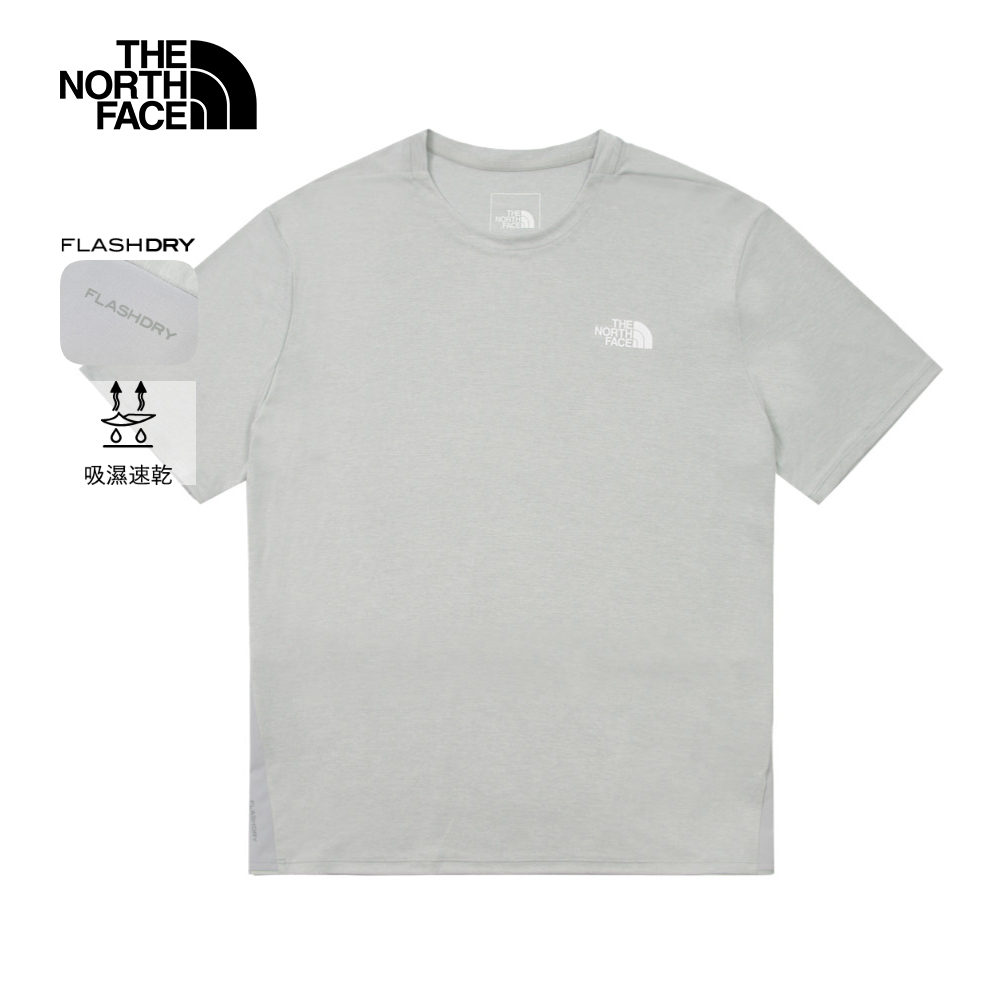 【限時搶購】男款灰色吸濕排汗短袖T恤｜536QA8Q