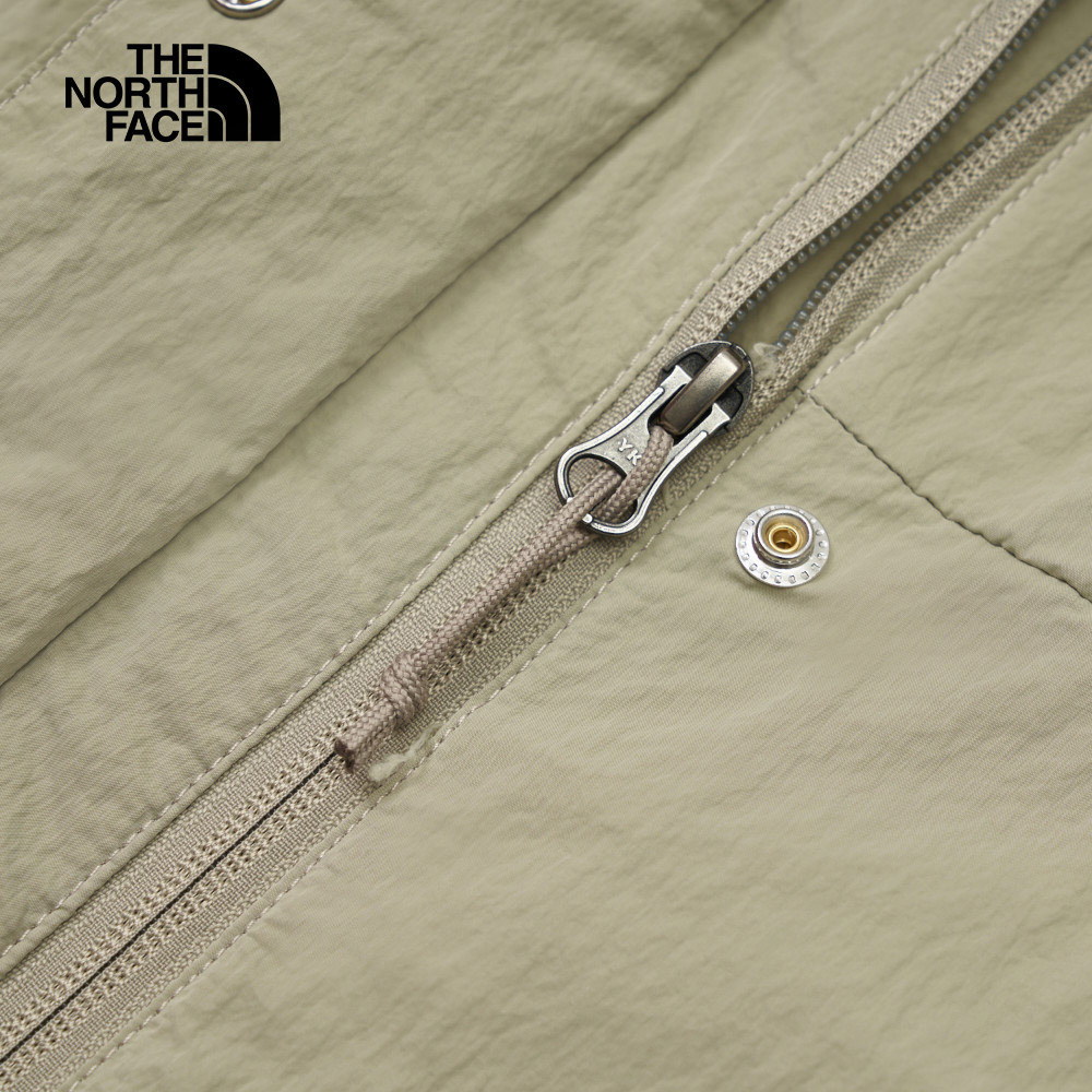 【10/24 12點週末限定】The North Face北面女款灰黑拼接防風防潑水下擺抽繩連帽外套｜81RX5IF