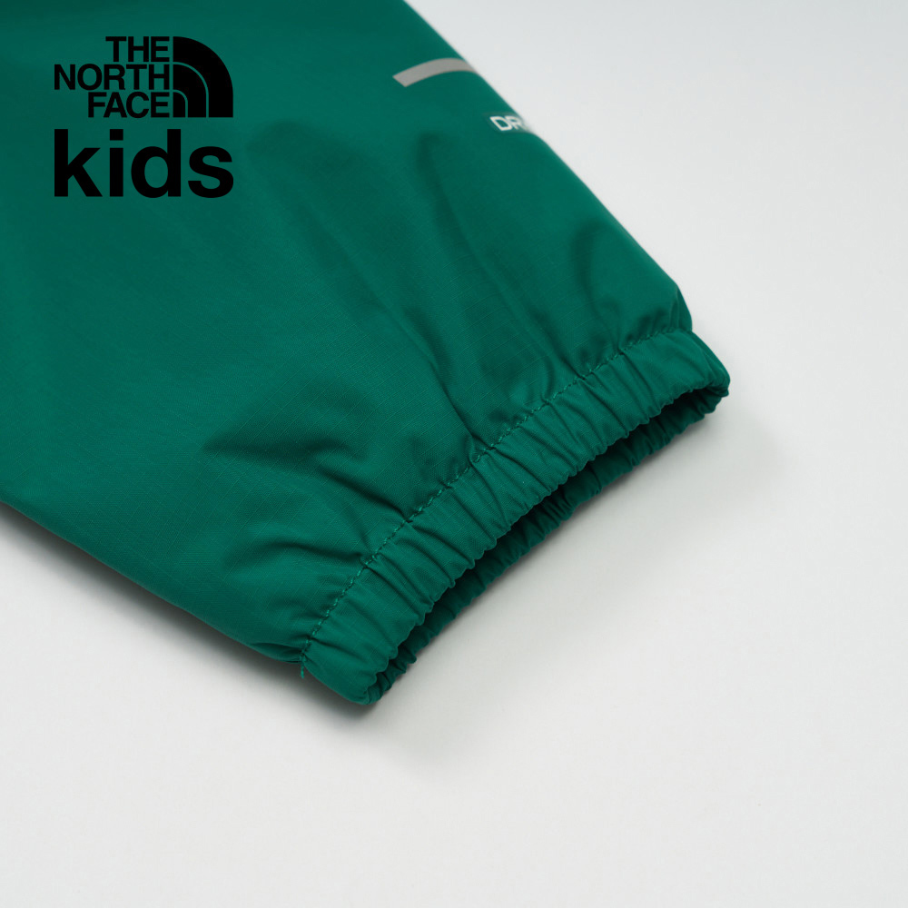 The North Face北面兒童綠色防水舒適保暖連帽衝鋒衣｜873SNL1