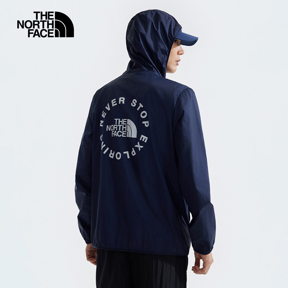 【10/27 12點限時搶購】The North Face北面男款UPF藍色防風防曬連帽外套｜87V68K2