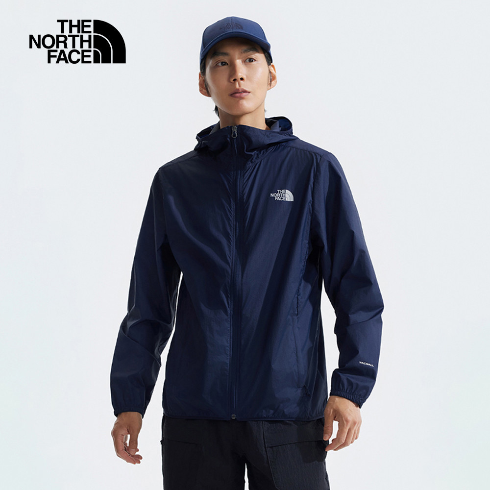 【10/27 12點限時搶購】The North Face北面男款UPF藍色防風防曬連帽外套｜87V68K2