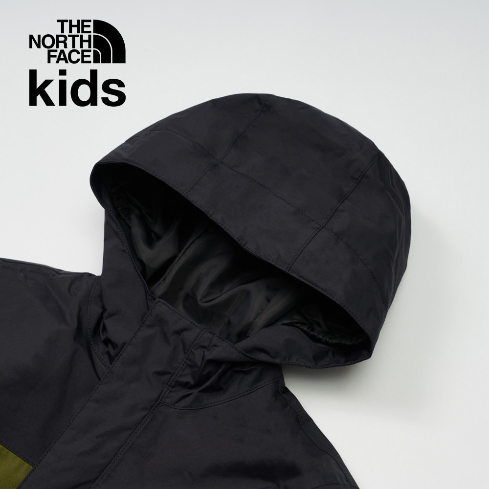 【限時搶購】兒童綠色防水透氣連帽衝鋒衣｜8A48PIB