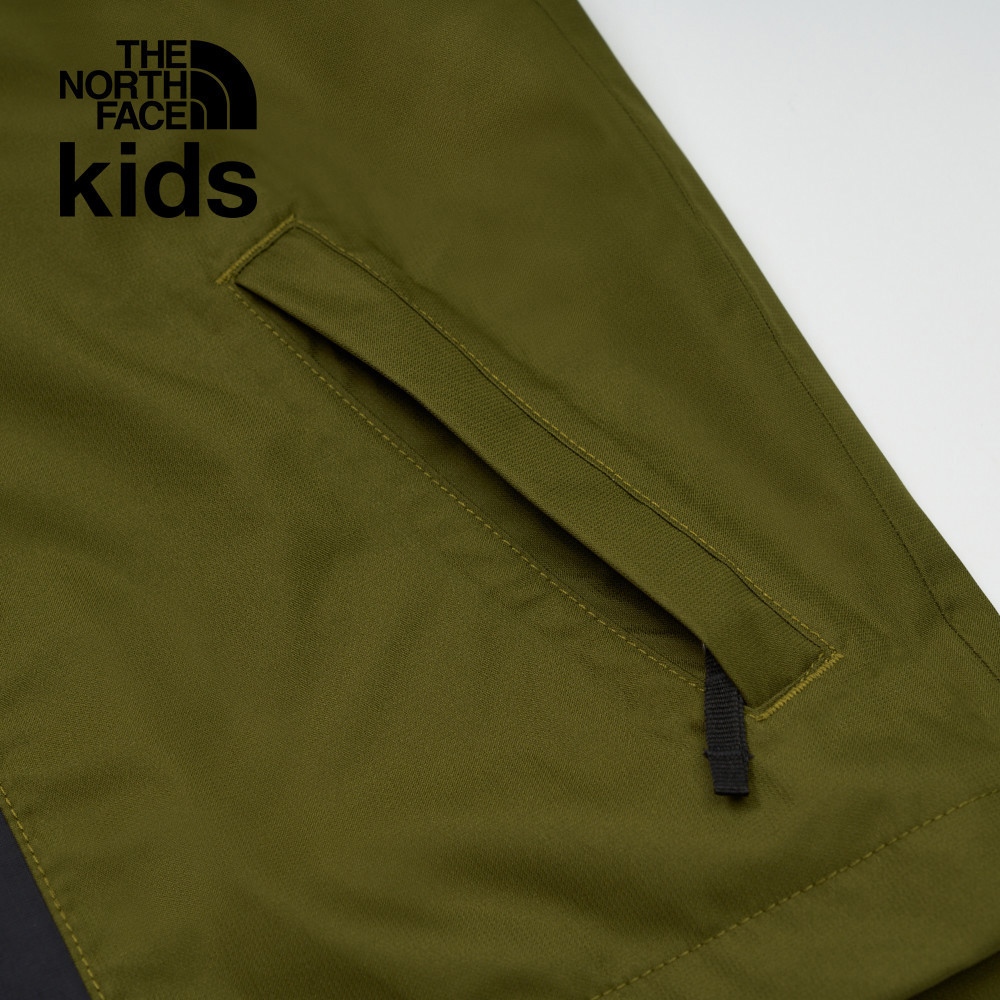 【限時搶購】兒童綠色防水透氣連帽衝鋒衣｜8A48PIB