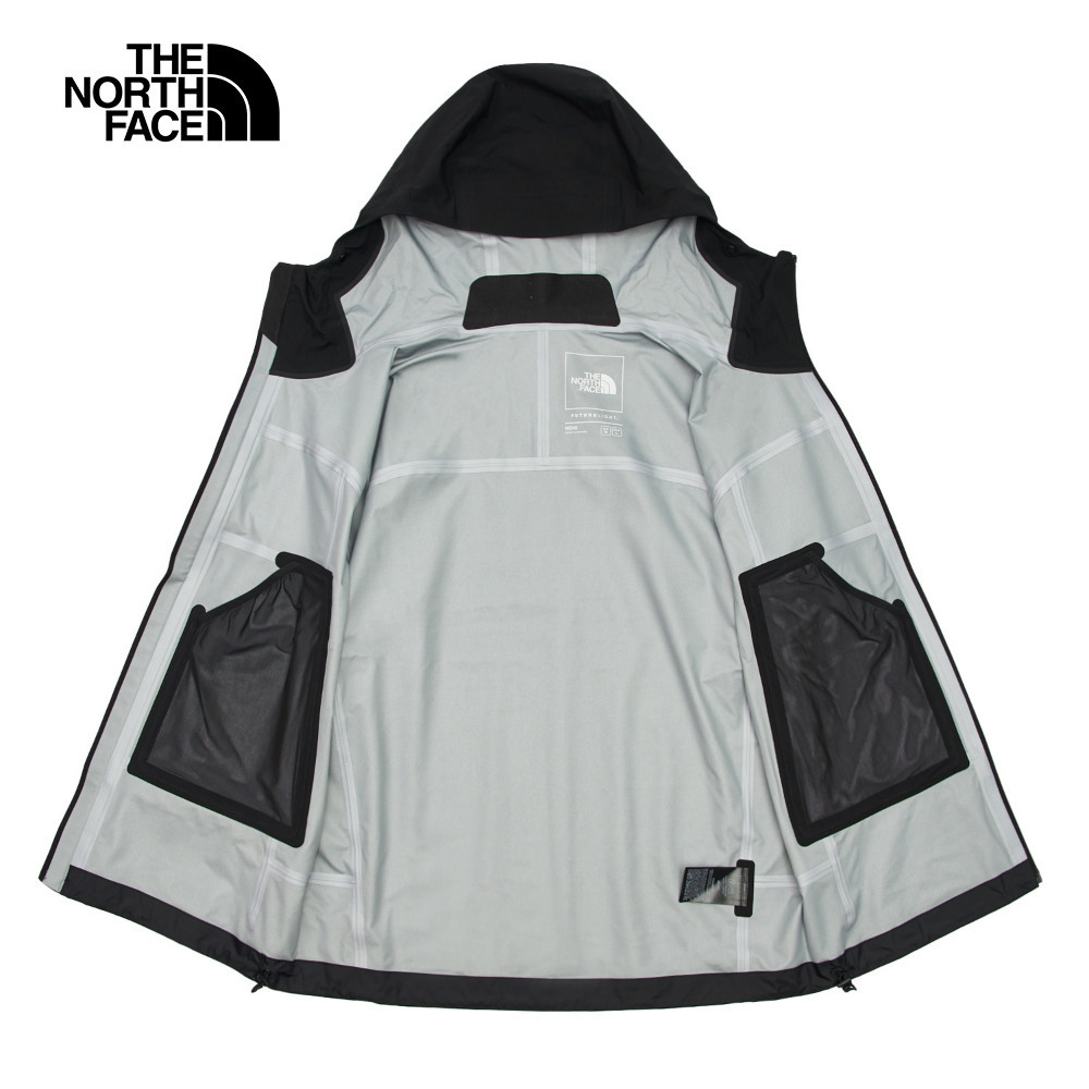 【10/26 00點限時搶購】The North Face北面男款黑色防水透氣防潑水可調節可打包連帽衝鋒衣｜8AMZJK3