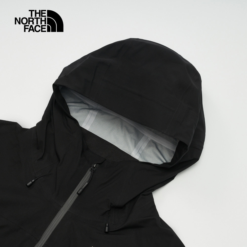【10/26 00點限時搶購】The North Face北面男款黑色防水透氣防潑水可調節可打包連帽衝鋒衣｜8AMZJK3