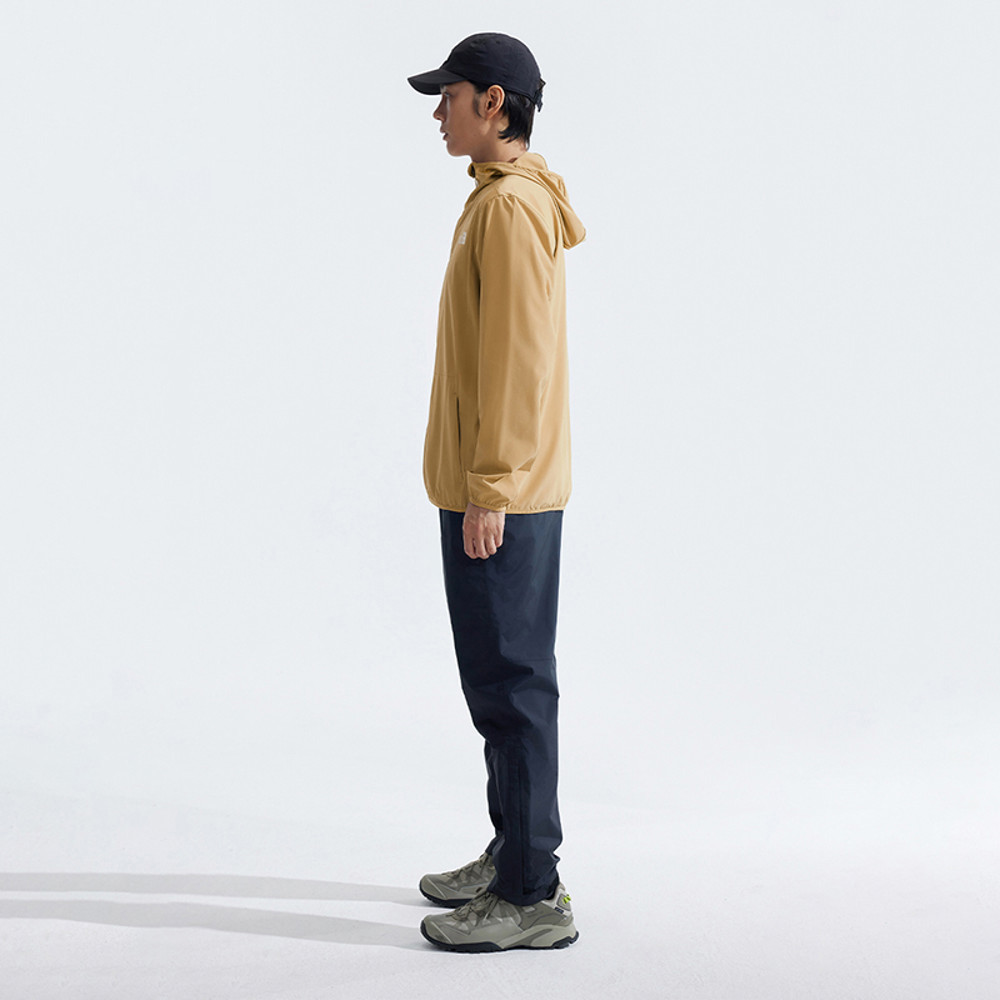 【10/24 00點週末限定】The North Face北面男款UPF卡其色防風防潑水防曬連帽外套｜7WCYLK5