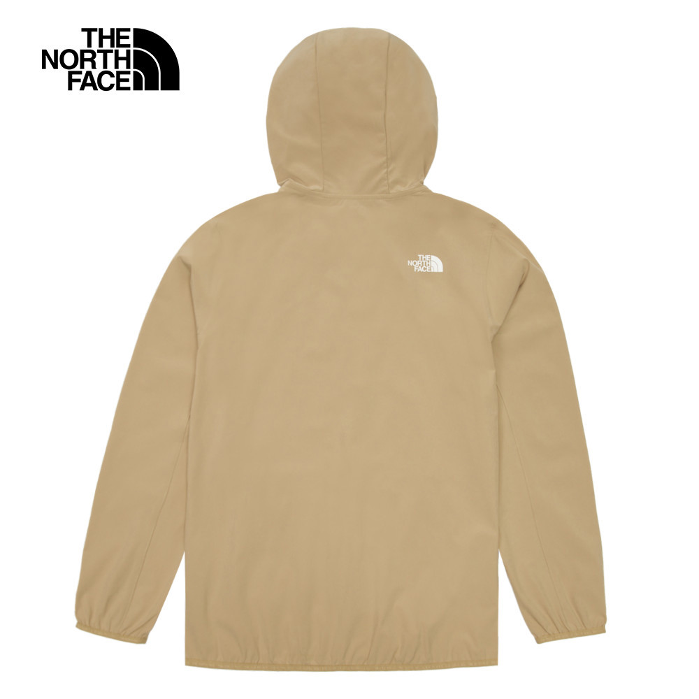【10/24 00點週末限定】The North Face北面男款UPF卡其色防風防潑水防曬連帽外套｜7WCYLK5
