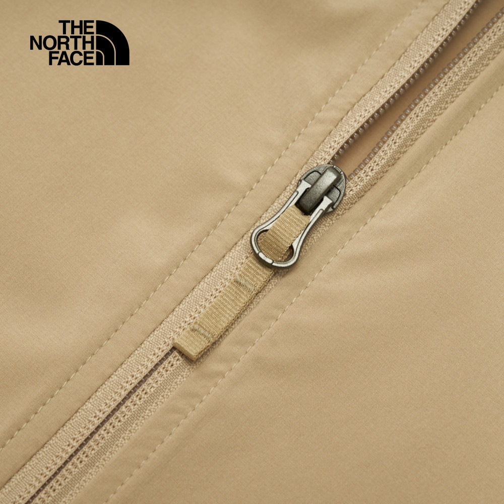 【10/24 00點週末限定】The North Face北面男款UPF卡其色防風防潑水防曬連帽外套｜7WCYLK5
