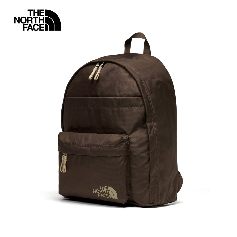 The North Face北面男女款棕色調節背帶休閒後背包｜8AMM1OI