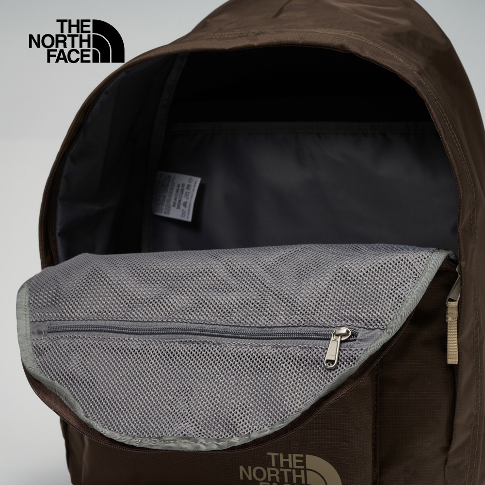 The North Face北面男女款棕色調節背帶休閒後背包｜8AMM1OI