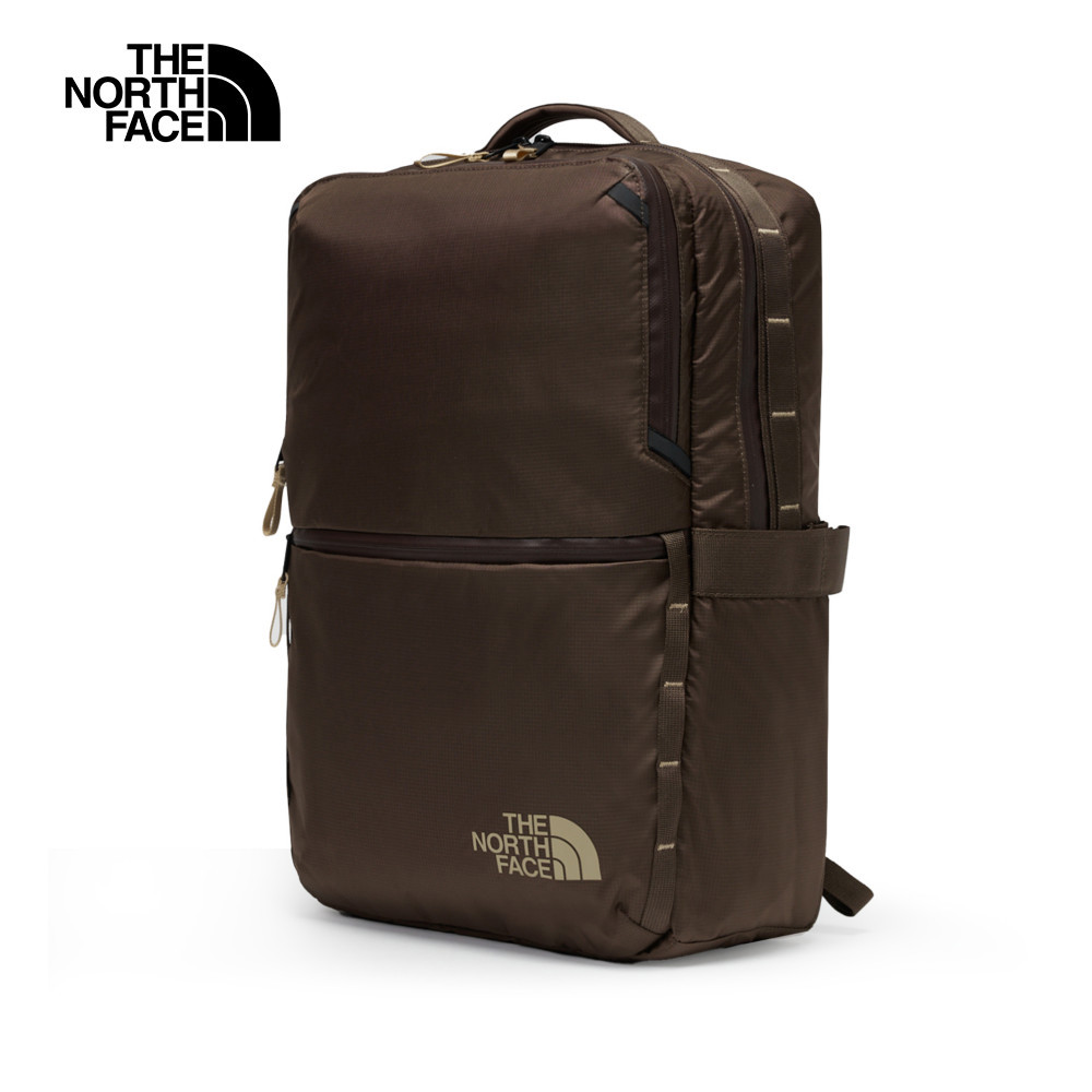 【10/27 12點限時搶購】The North Face北面男女款棕色大容量多夾層休閒後背包｜8AMK9IS