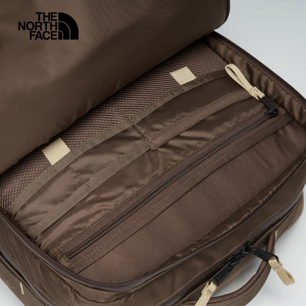 【10/27 12點限時搶購】The North Face北面男女款棕色大容量多夾層休閒後背包｜8AMK9IS