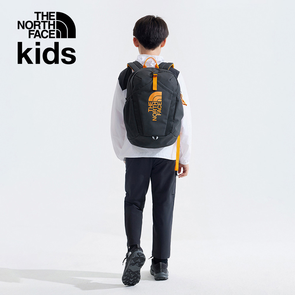 The North Face北面兒童黑色舒適背負搭扣設計後背包｜52VXAOX