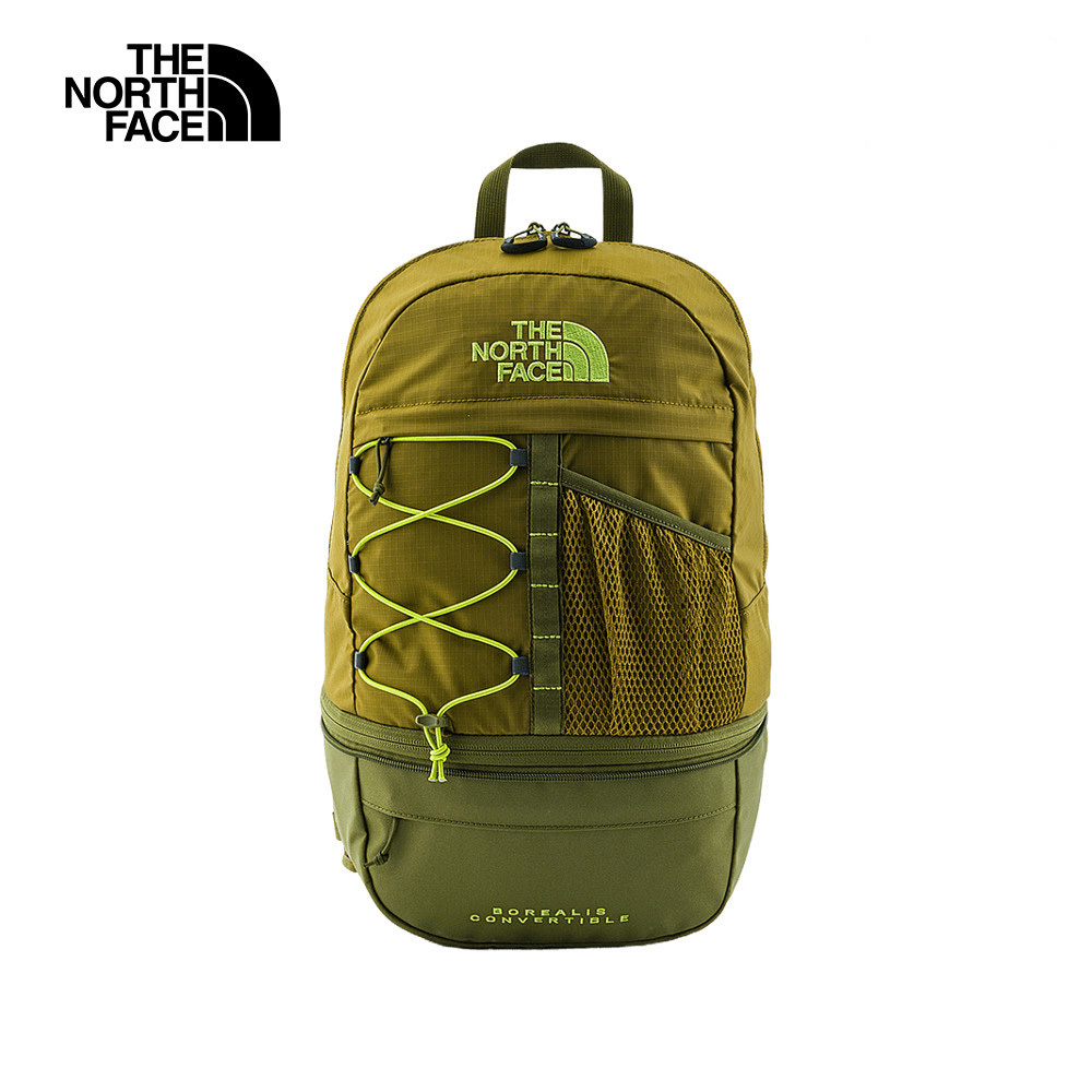 The North Face北面男女款綠色舒適背負大容量兩用設計後背包｜88TK0ON