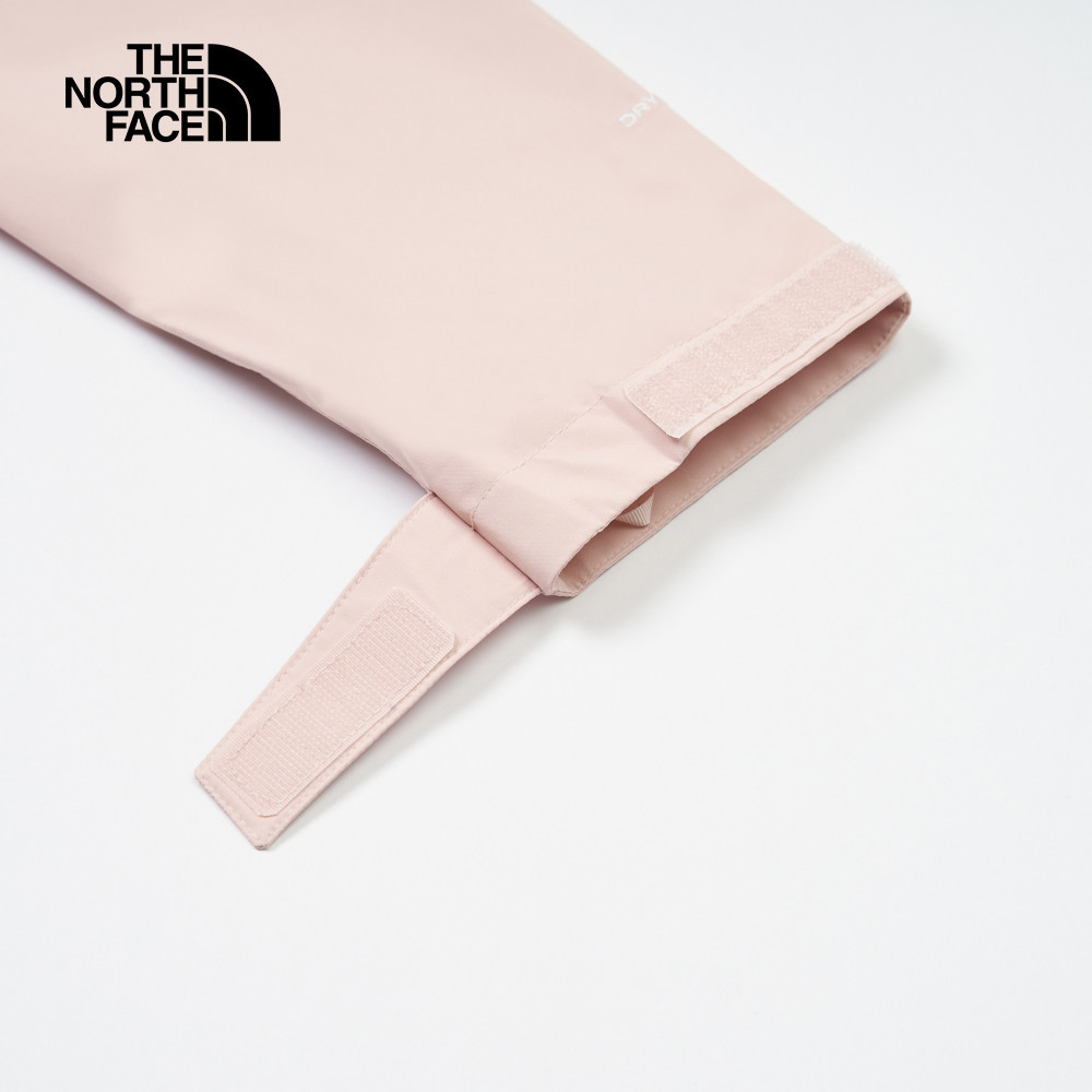 The North Face北面女款粉色防水透氣可調節收納連帽衝鋒衣｜88FYLK6
