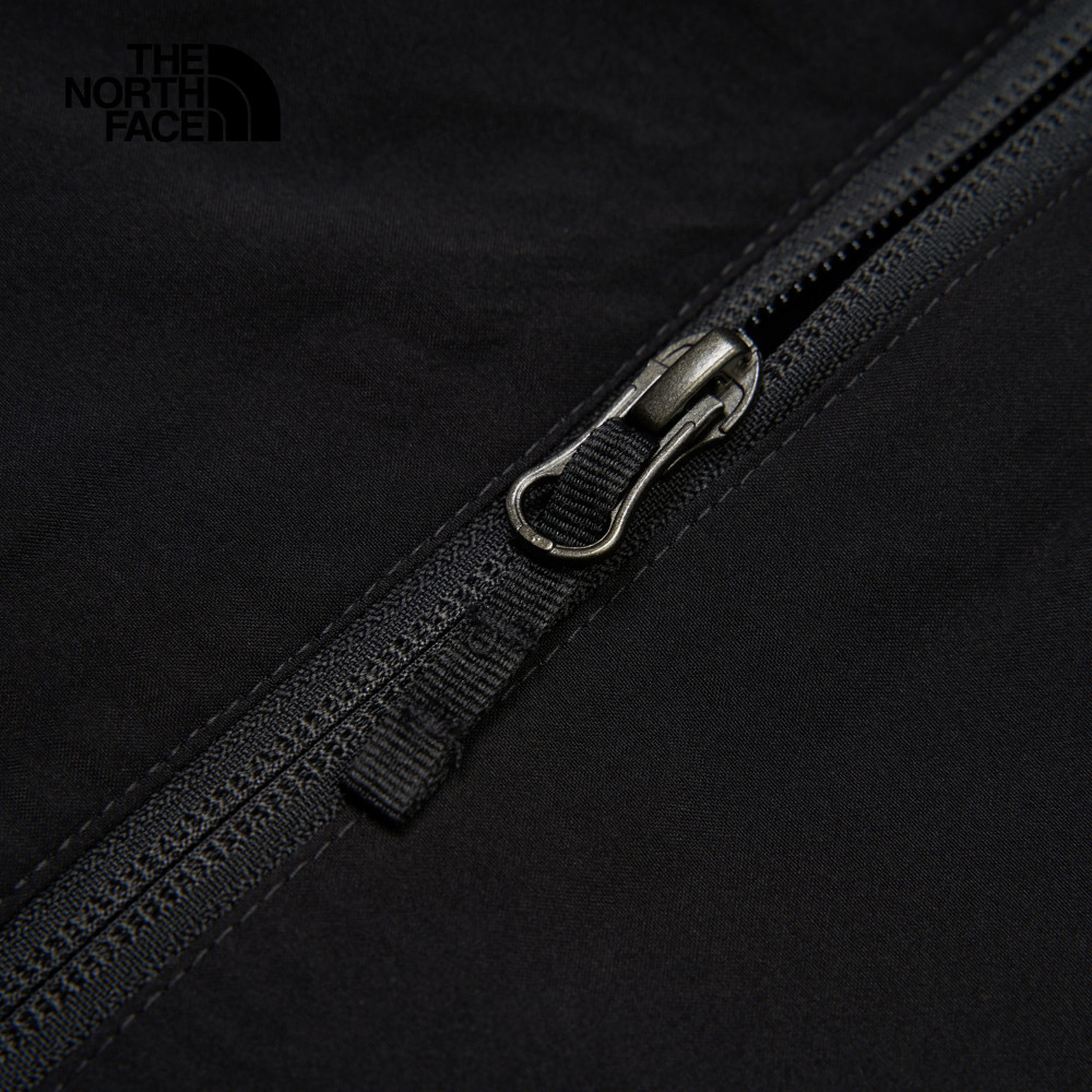 The North Face北面女款黑色防水透氣可調節收納連帽衝鋒衣｜88FY4H0