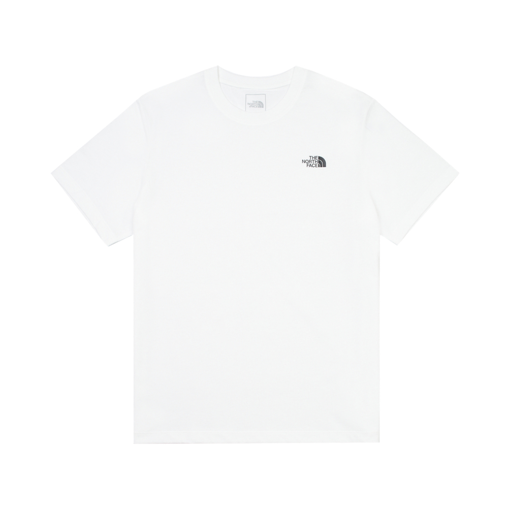 The North Face北面男款白色吸濕排汗短袖T恤｜89QVFN4