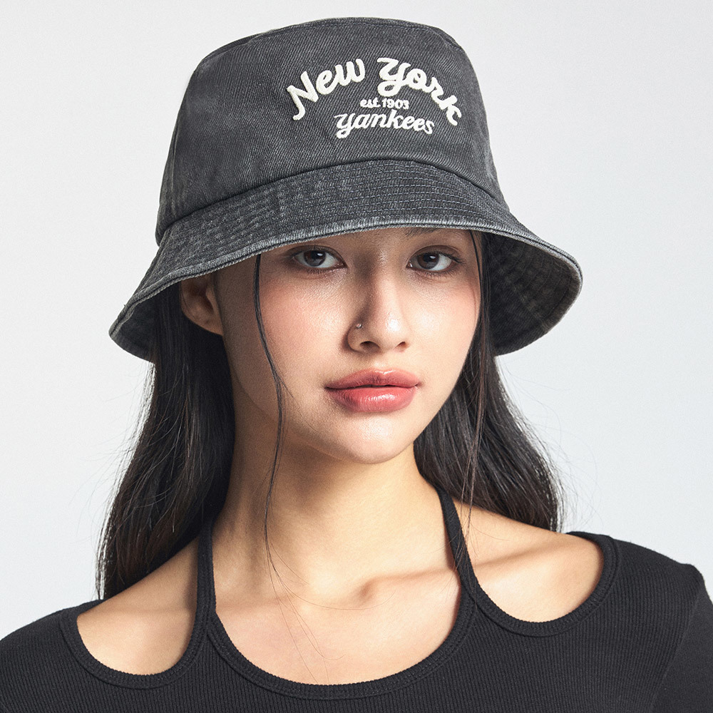 MLB 牛仔丹寧漁夫帽 Varsity系列 紐約洋基隊 (3AHTDS14N-50CGS)