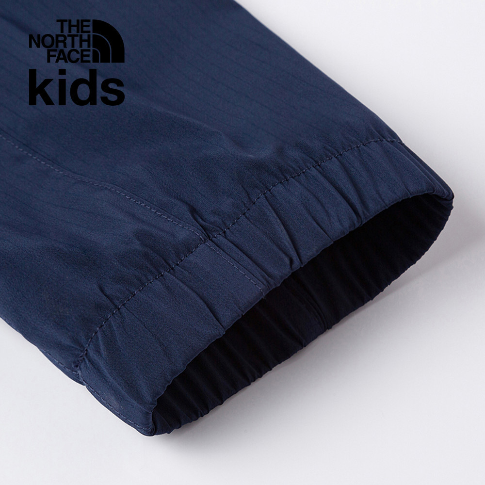 The North Face北面兒童UPF藍色防風防曬防潑水彈力褲腰縮口褲｜89XD8K2