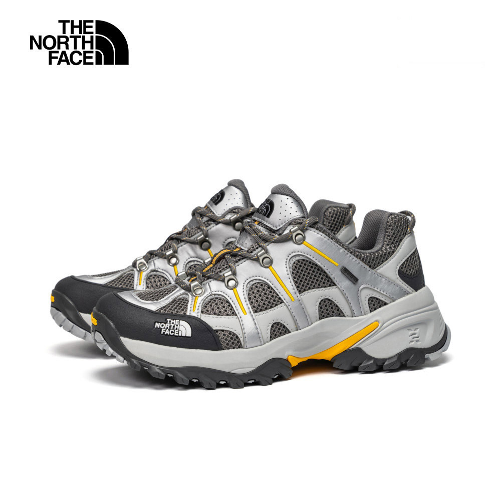 The North Face北面男女款黃色Gore-Tex防水抓地耐磨徒步鞋｜8ADU8HI