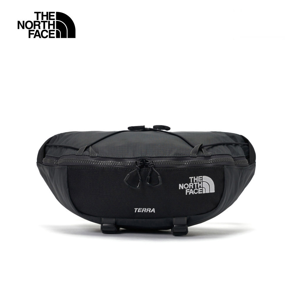 The North Face北面男女款黑色防潑水可調節腰帶休閒腰包｜81EN4JK