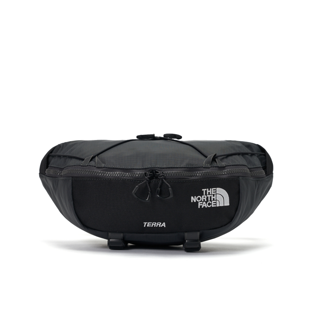 The North Face北面男女款黑色防潑水可調節腰帶休閒腰包｜81EN4JK