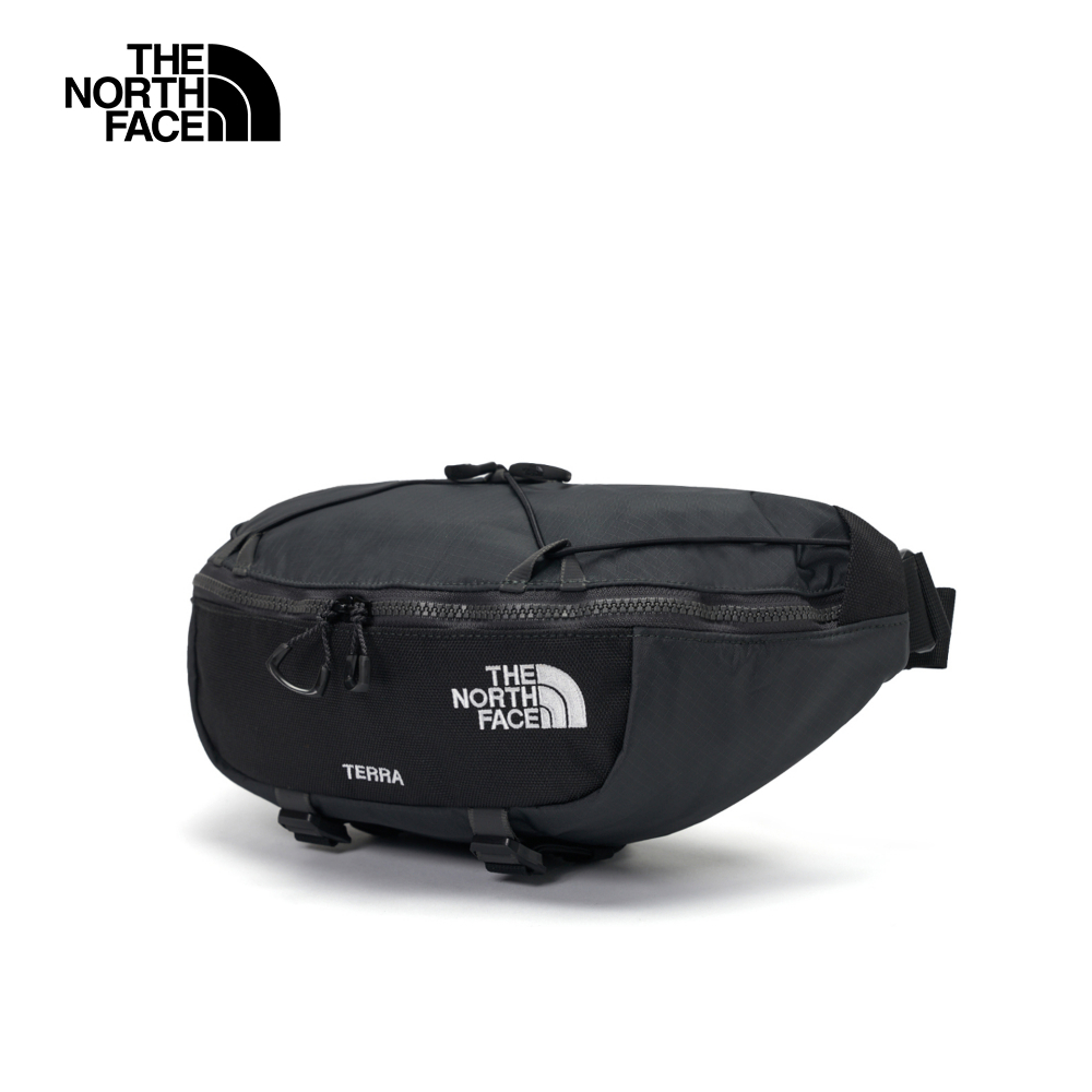 The North Face北面男女款黑色防潑水可調節腰帶休閒腰包｜81EN4JK