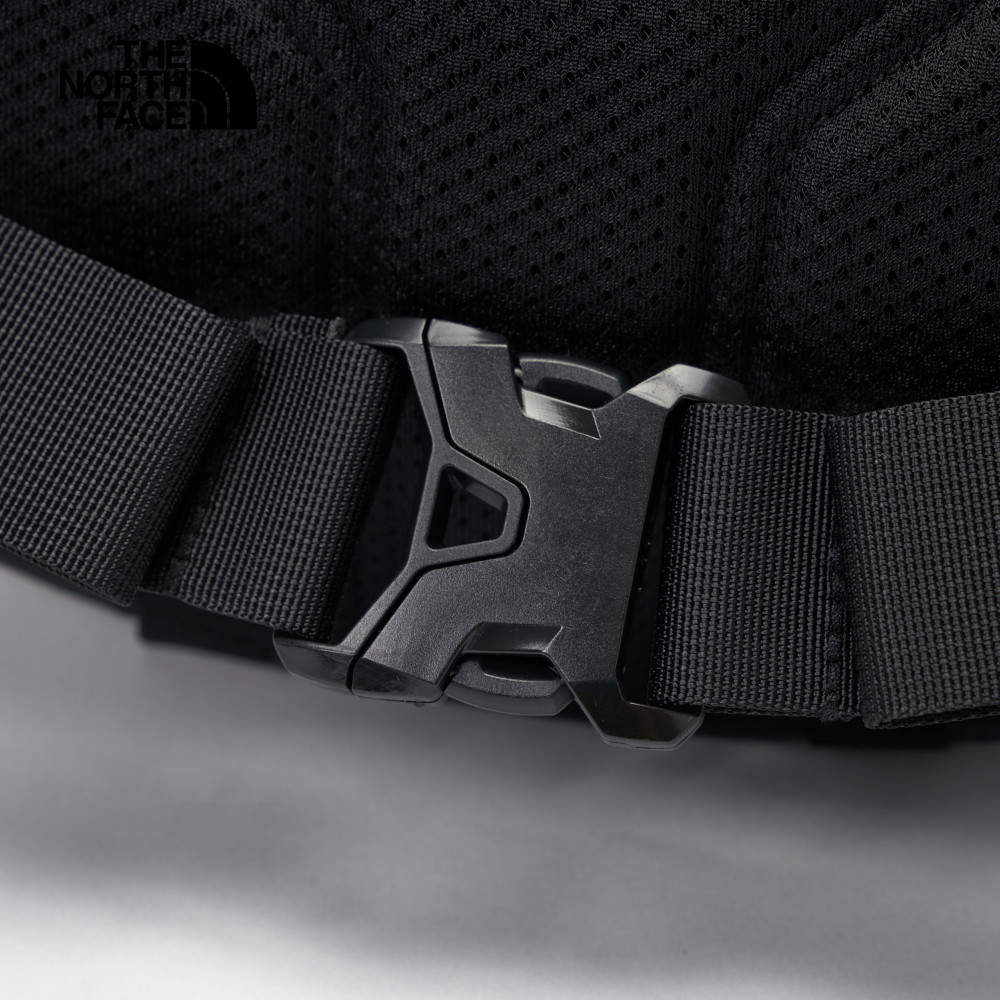 The North Face北面男女款黑色防潑水可調節腰帶休閒腰包｜81EN4JK