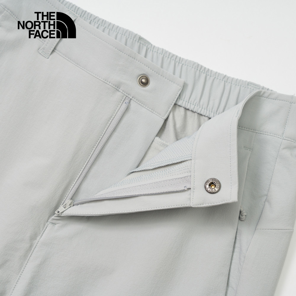 The North Face北面女款灰色防潑水彈力褲腰休閒長褲｜81SQA0M