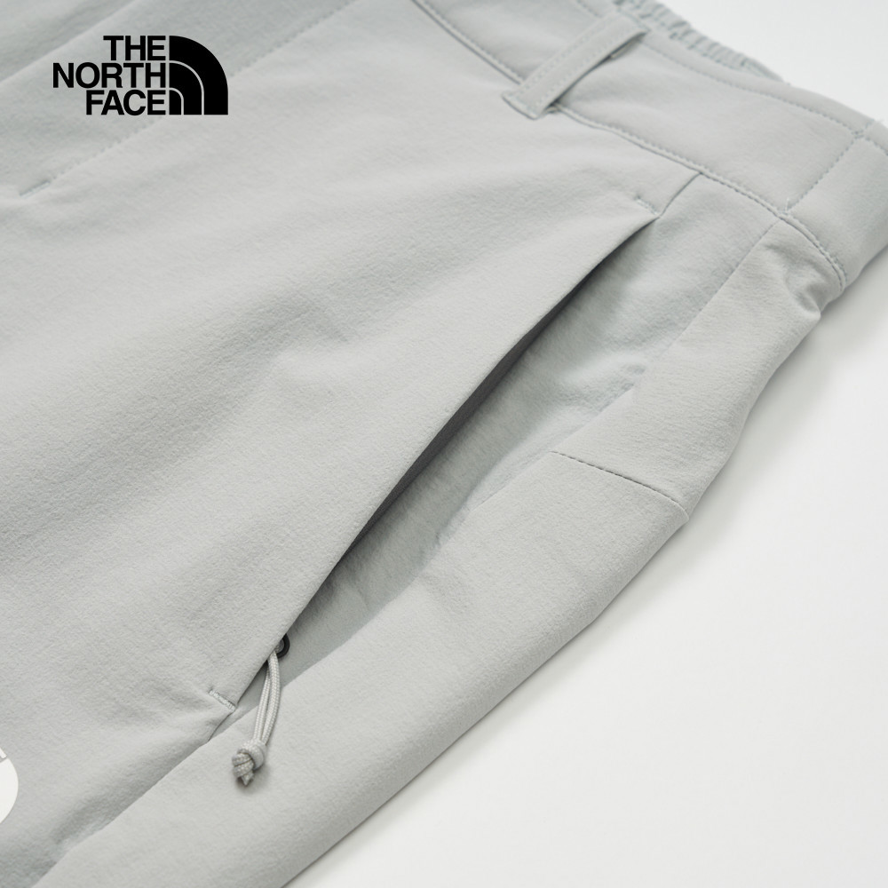 The North Face北面女款灰色防潑水彈力褲腰休閒長褲｜81SQA0M