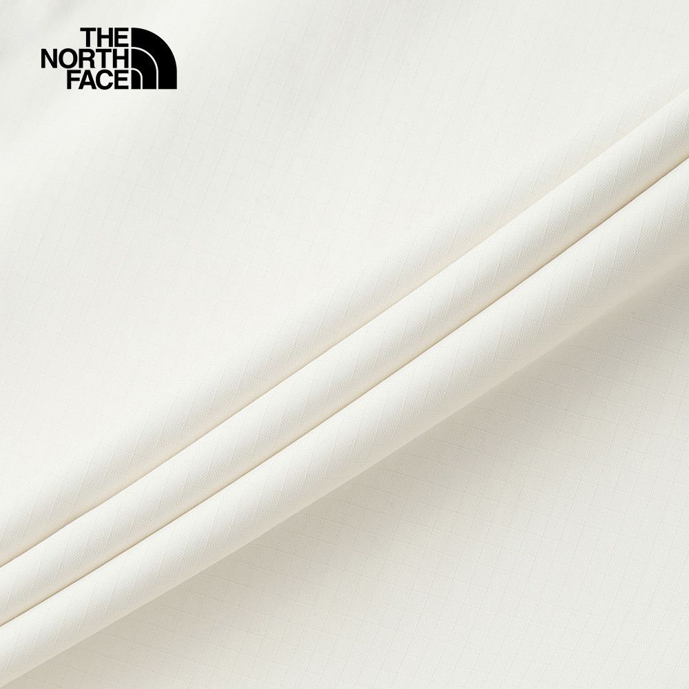 【限時搶購】女款米白色防水透氣連帽衝鋒衣｜5K2XROU