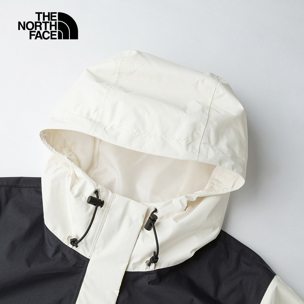 【限時搶購】女款米白色防水透氣連帽衝鋒衣｜5K2XROU