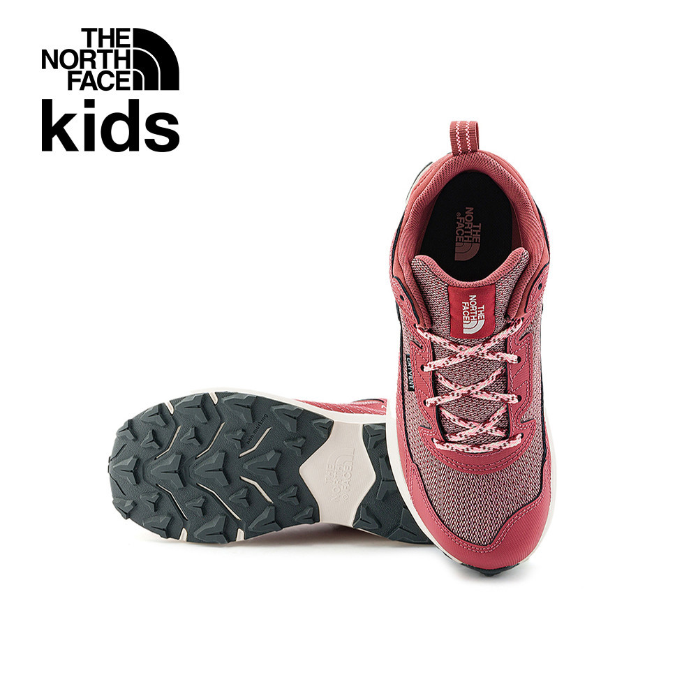 【10/26 00點限時搶購】The North Face北面兒童紅色防水透氣舒適耐穿徒步鞋｜5LXG7I0