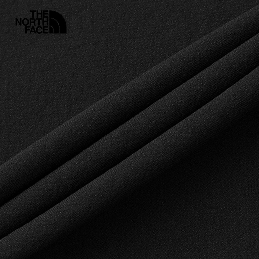 The North Face北面男款黑色防潑水舒適品牌LOGO休閒長褲｜83OO4H0