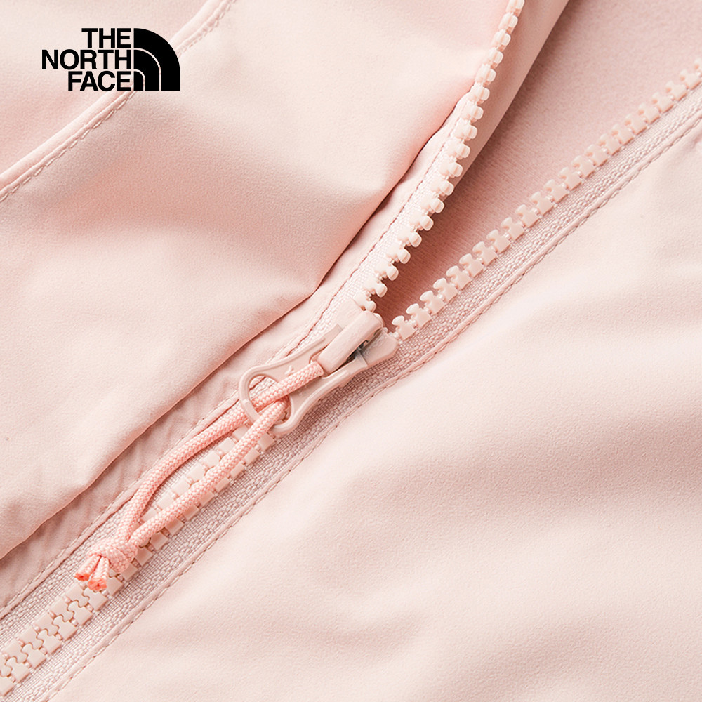 【10/25 12點週末限定】The North Face北面女款粉色防風防潑水連帽外套｜89Y2LK6