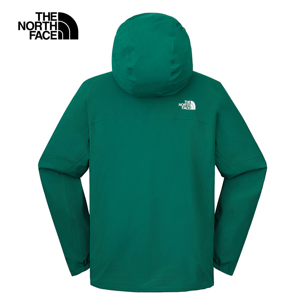 【10/24 12點週末限定】The North Face北面男款綠色防風防潑水連帽外套｜89ZNNL1