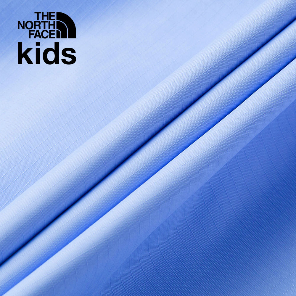 The North Face北面兒童藍色防水透氣收腰連帽衝鋒衣｜8A491I5
