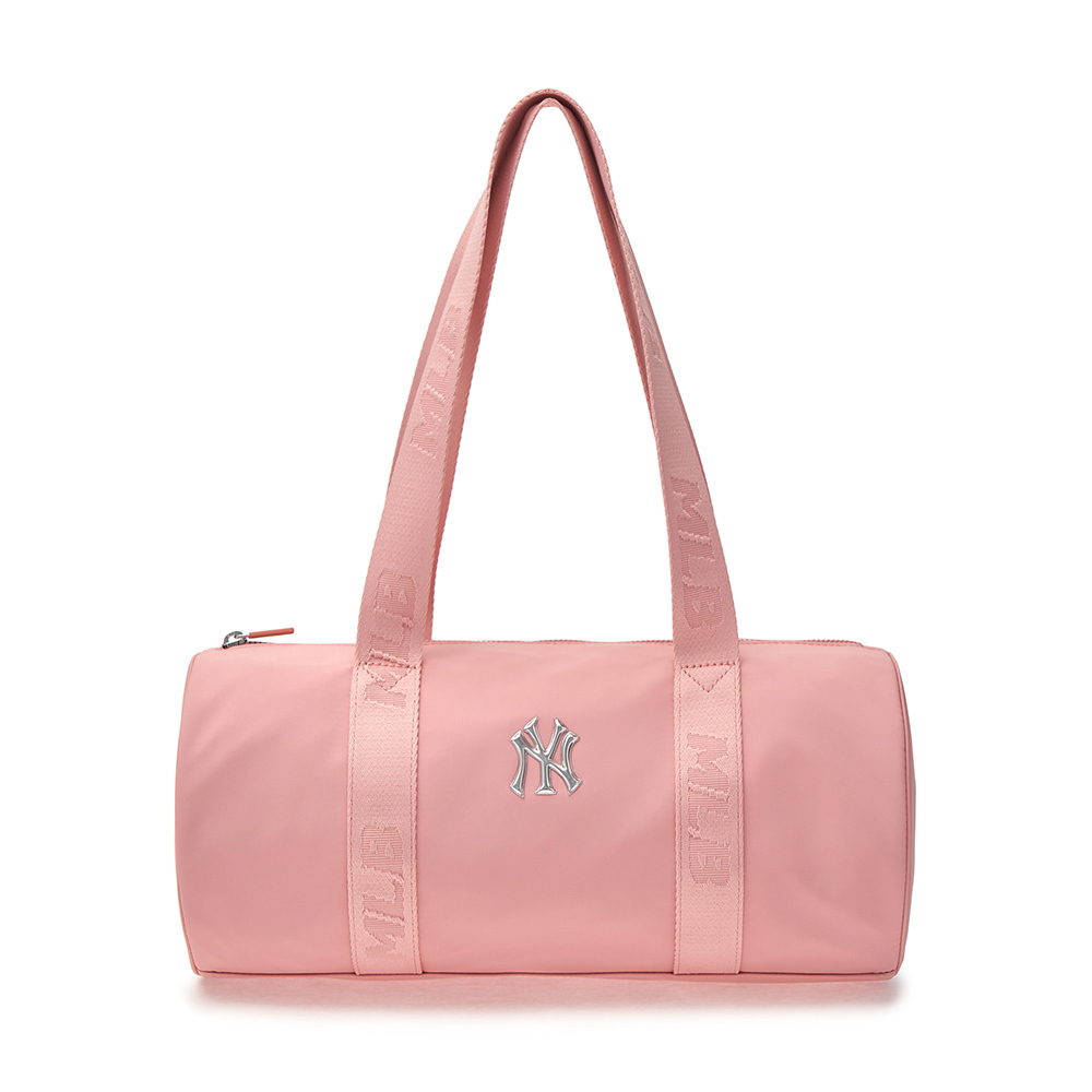 MLB 輕量尼龍 圓筒包 運動肩背包 手提包 紐約洋基隊 (3ABQL024N-50PKM)