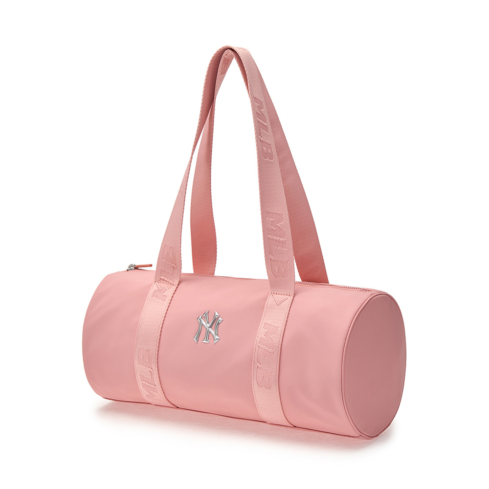 MLB 輕量尼龍 圓筒包 運動肩背包 手提包 紐約洋基隊 (3ABQL024N-50PKM)