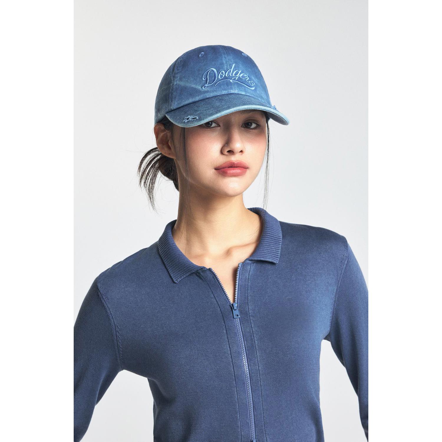 MLB 可調式牛仔丹寧軟頂棒球帽 Varsity系列 洛杉磯道奇隊 (3ACPVL64N-07INP)