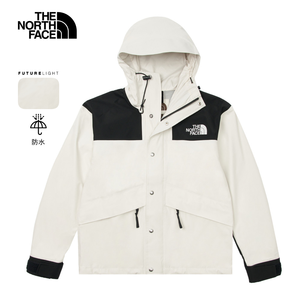 【經典ICON】男款米白色FUTURELIGHT防水透氣衝鋒衣｜8AKJROU