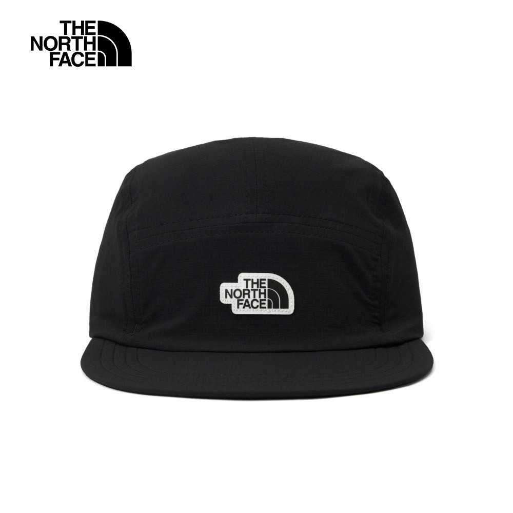 The North Face北面男女款黑色防潑水舒適透氣可收納休閒運動帽｜8CTFJK3
