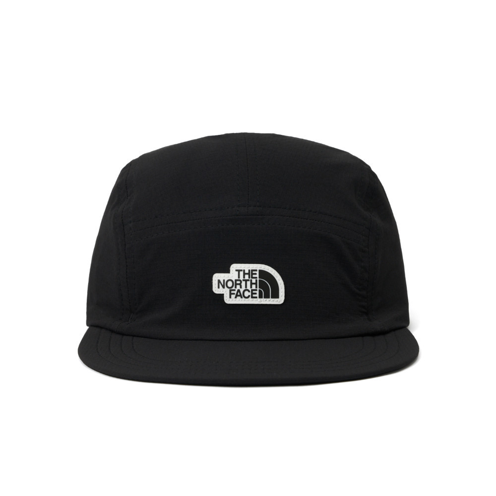 The North Face北面男女款黑色防潑水舒適透氣可收納休閒運動帽｜8CTFJK3