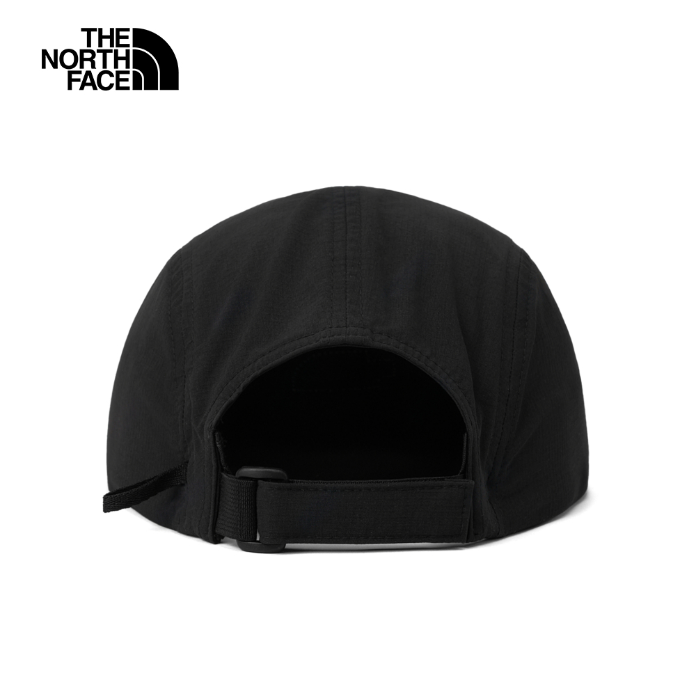 The North Face北面男女款黑色防潑水舒適透氣可收納休閒運動帽｜8CTFJK3
