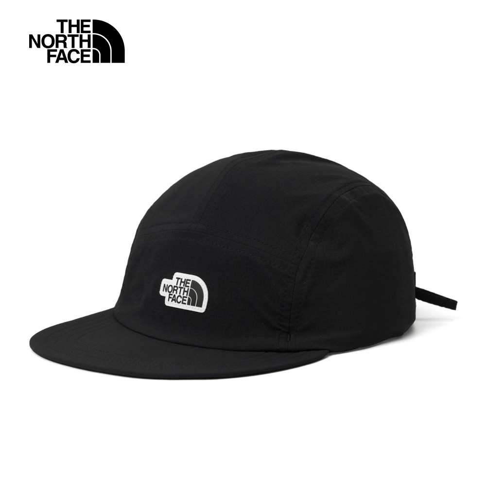 The North Face北面男女款黑色防潑水舒適透氣可收納休閒運動帽｜8CTFJK3