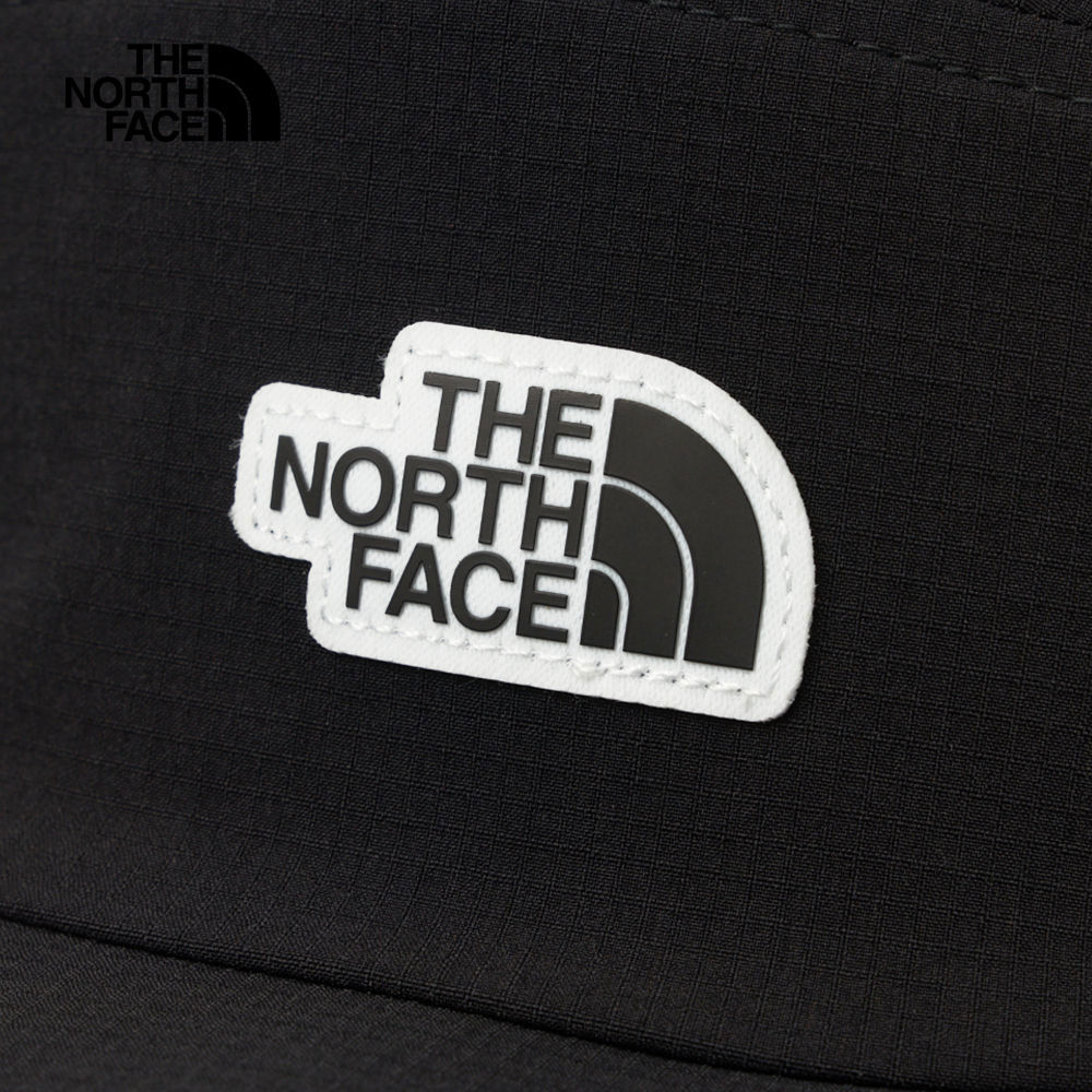 The North Face北面男女款黑色防潑水舒適透氣可收納休閒運動帽｜8CTFJK3
