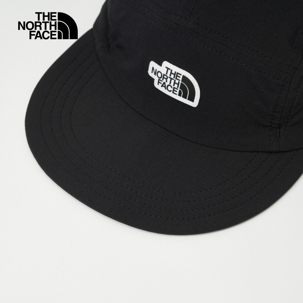 The North Face北面男女款黑色防潑水舒適透氣可收納休閒運動帽｜8CTFJK3