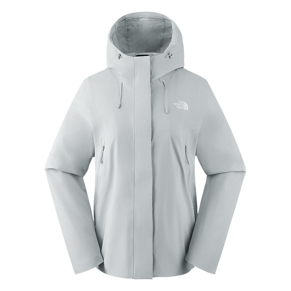 【限時搶購】女款灰色防風防潑水連帽外套｜89Y2A0M