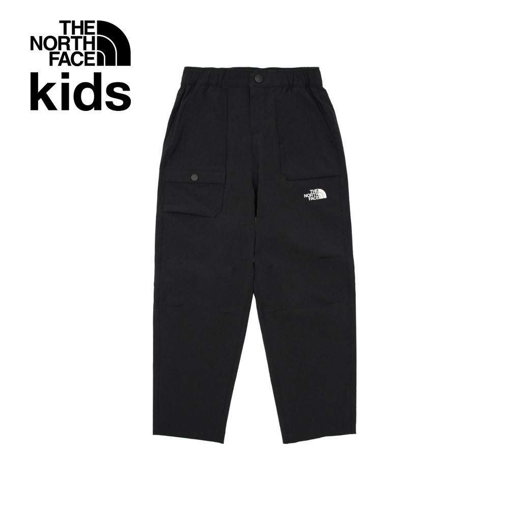 The North Face北面兒童黑色吸濕排汗涼感防曬休閒長褲｜87Z2JK3